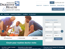 Tablet Screenshot of middlesexdigestive.com